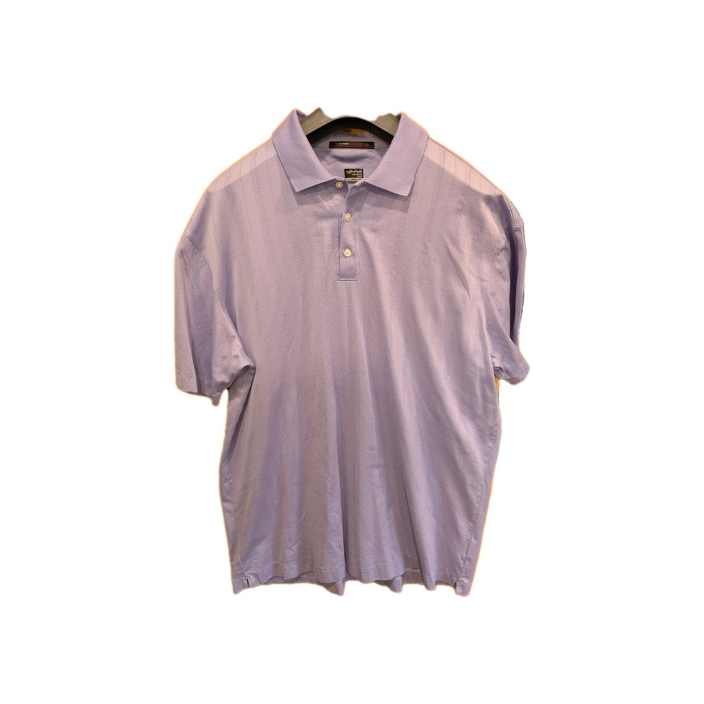 Nike Polo Golf Shirt Mens 2XL Purple Stretch Dri-Fit Tiger Woods Collection